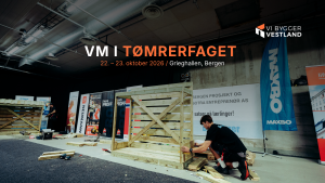 Vestlandsmesterskapet i tømrerfaget tilbake på Vi bygger Vestland 2026👷🏻🪚